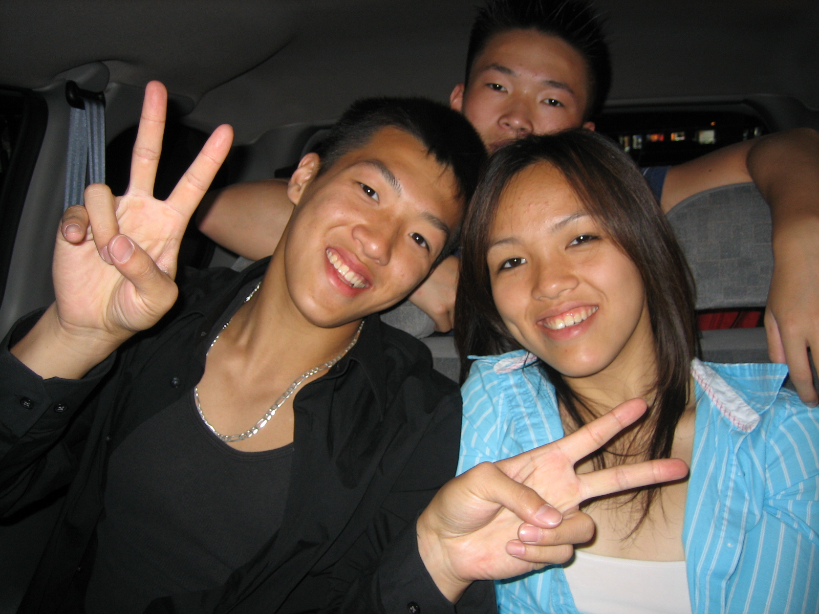 Chris and Linda in the carrr