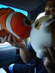 Hamster and Nemo kissing