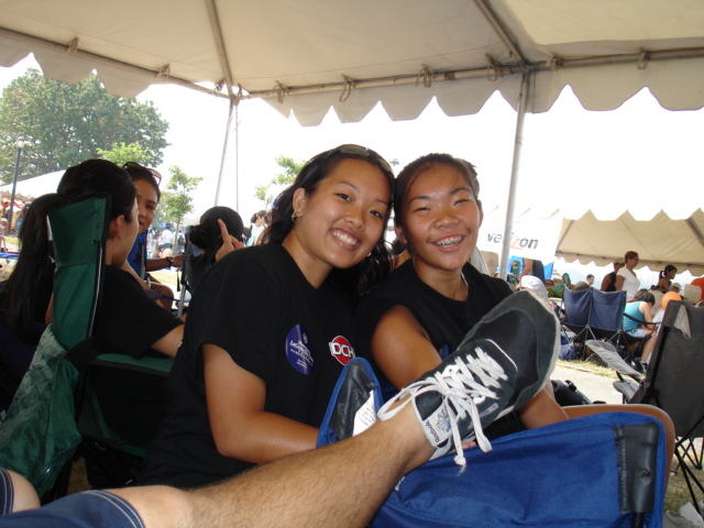 Jannie and Lily and Kenny's Foot