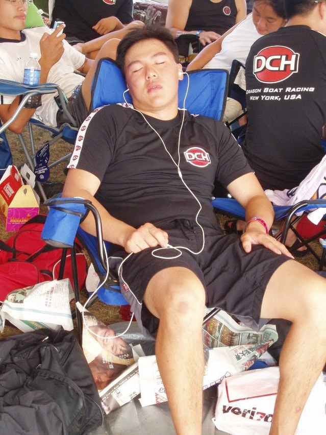 randy sleepin like a baby