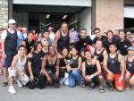 Medal ceremony, mixed crew. 