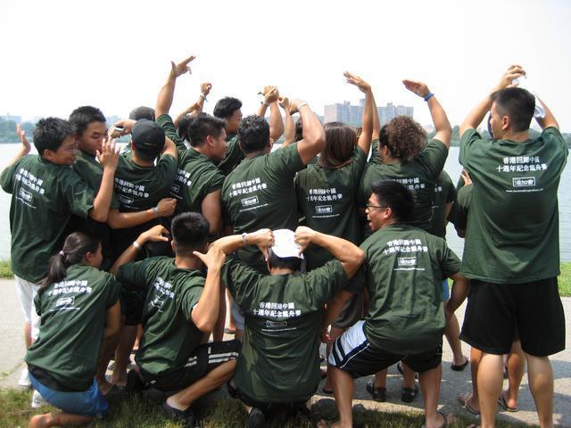 The DCH University/High School Montreal crew truly shows their joy in getting the free T shirts