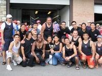 Medal ceremony, mixed crew. 