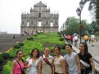 Girls of DCH in front of Ruins of St. Paul
