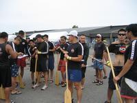 Men's Crew in loading area