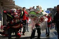 2007 Chinese New Year Flushing Parade - Lion dance