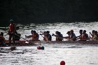 passing second boat and on top of 3rd boat