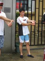 Whoa, tight shorts there, Rich